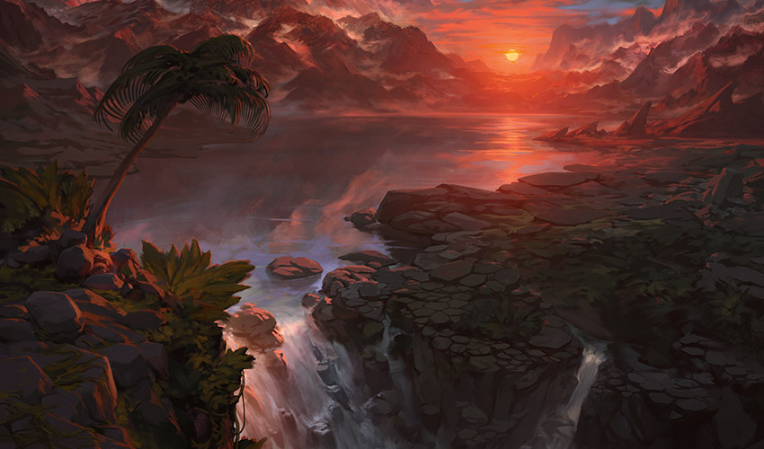 Lago das Terras Altas | Arte de: Noah Bradley